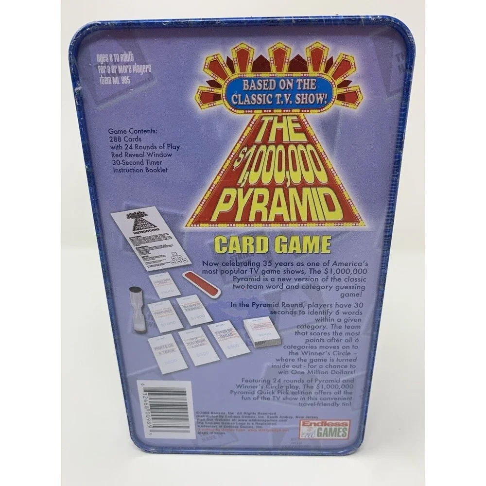 Quick Picks Pyramid‎ Travel Card Game In A Tin Toys & Games 2008